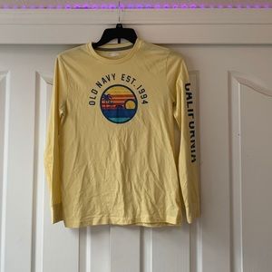 Yellow long sleeve top